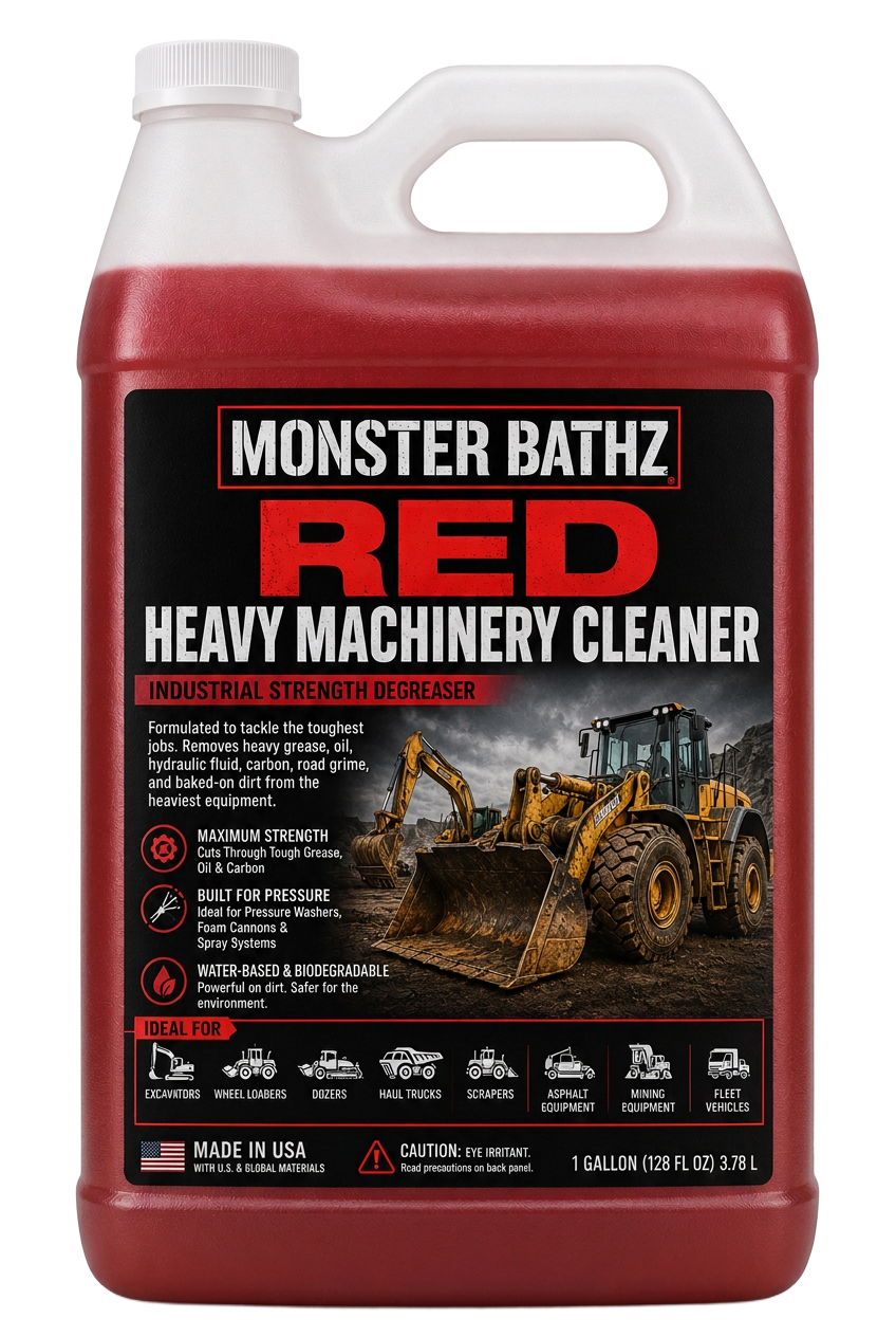 Red Heavy Machinery Cleaner